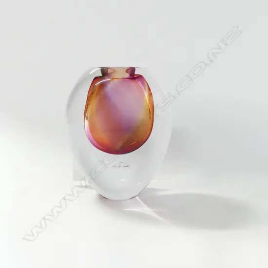 HOGLUND ART GLASS VASE H.130mm