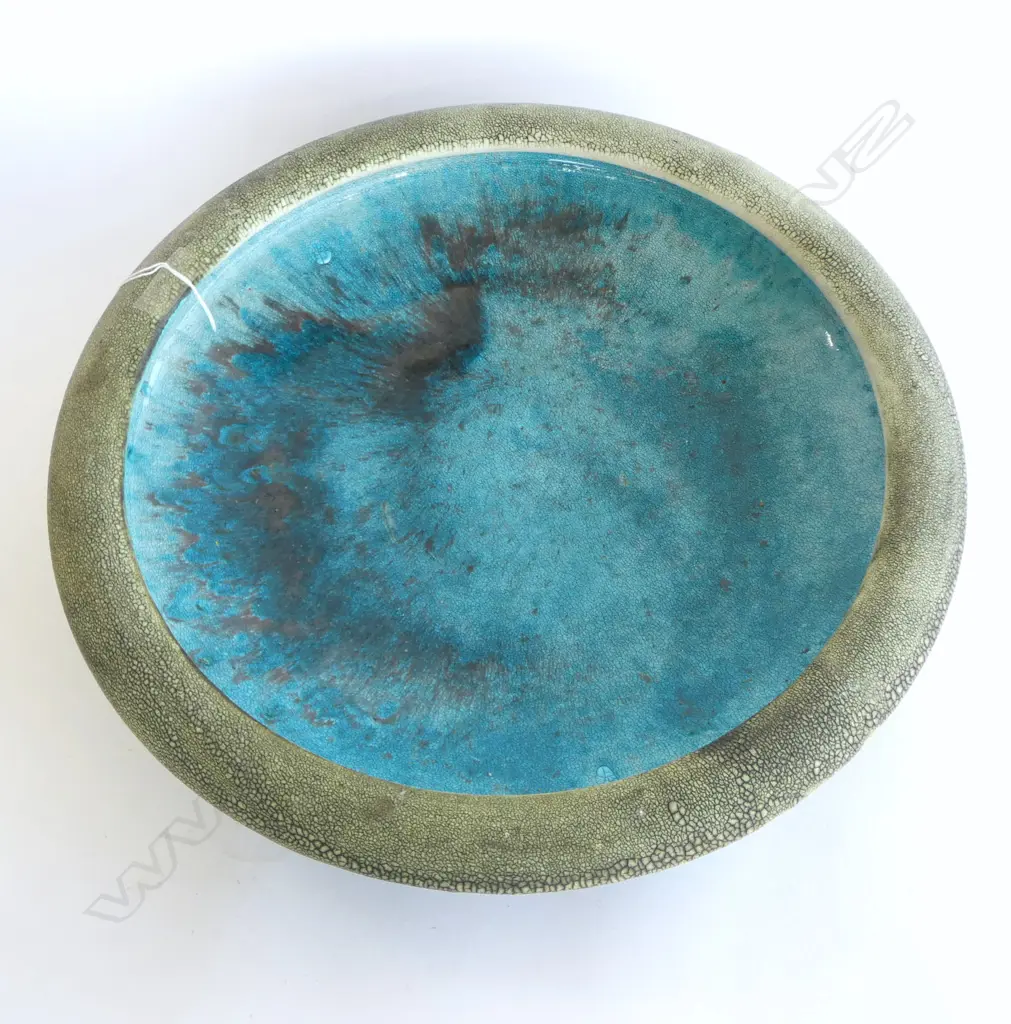 LARGE CHUN GLAZE POTTERY BOWL Dia.480mm  Image 1++