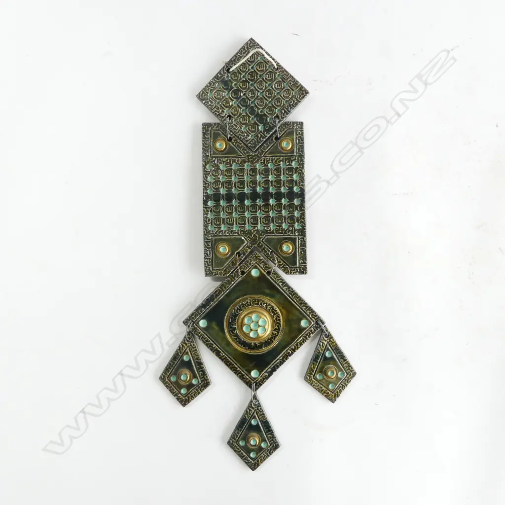 DECORATIVE ORIENTAL CERAMIC PENDANT, H.400MM Image 1++