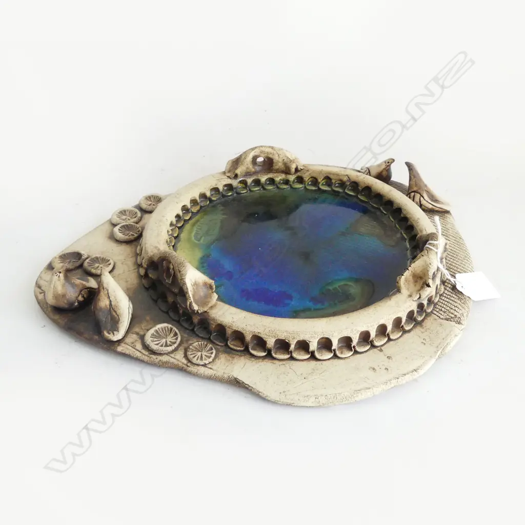 STUDIO POTTERY BIRD BATH 340x280mm Image 1++
