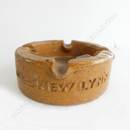 AMALGAMATED BRICK NEW LYNN ASHTRAY made from a pipe cap section. Named. Dia.143mm