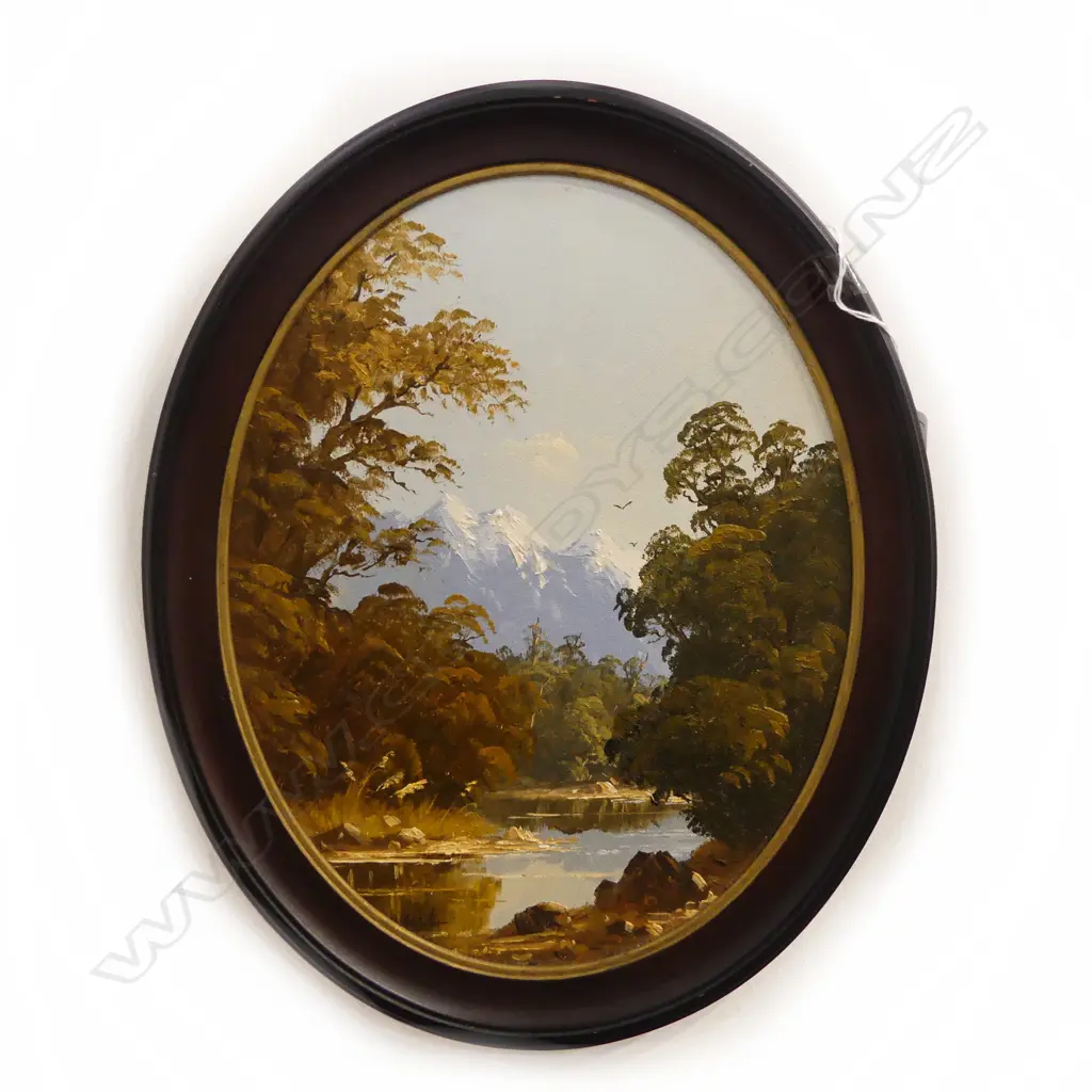 (25901) JOHN W. HORTON 'HOLLYFORD RIVER' OIL ON BOARD 340x265mm Image 1++