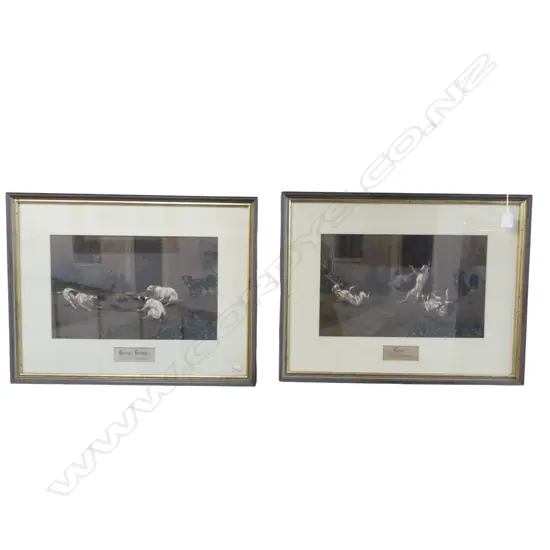 STANLEY BERKLEY, 'GONE II' & 'GONE III', COLOURED LITHO, 235x380mm