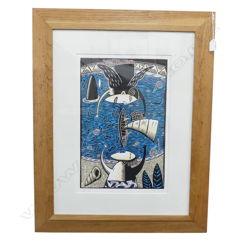 FRASER WILLIAMSON, UNTITLED SCREENPRINT 18/20 1995 450x300mm FOXING Image 1++