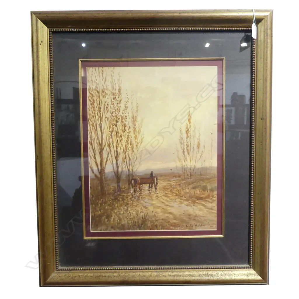 BLYTHE FLETCHER, UNTITLED COUNTRY SCENE, W/C, SIGNED & DATED, 430x330mm Image 1++