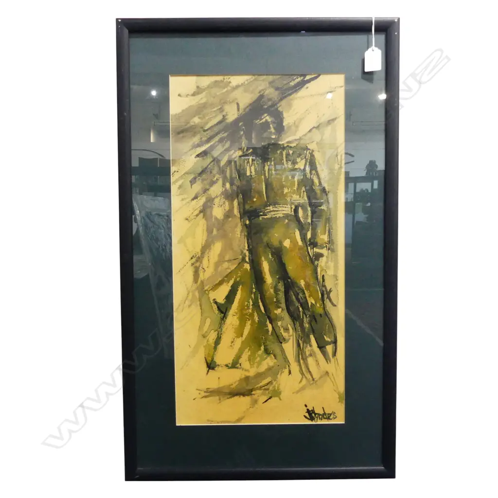 FRAMED SIGNED WORK, PORTRAIT, 550x260mm Image 1++