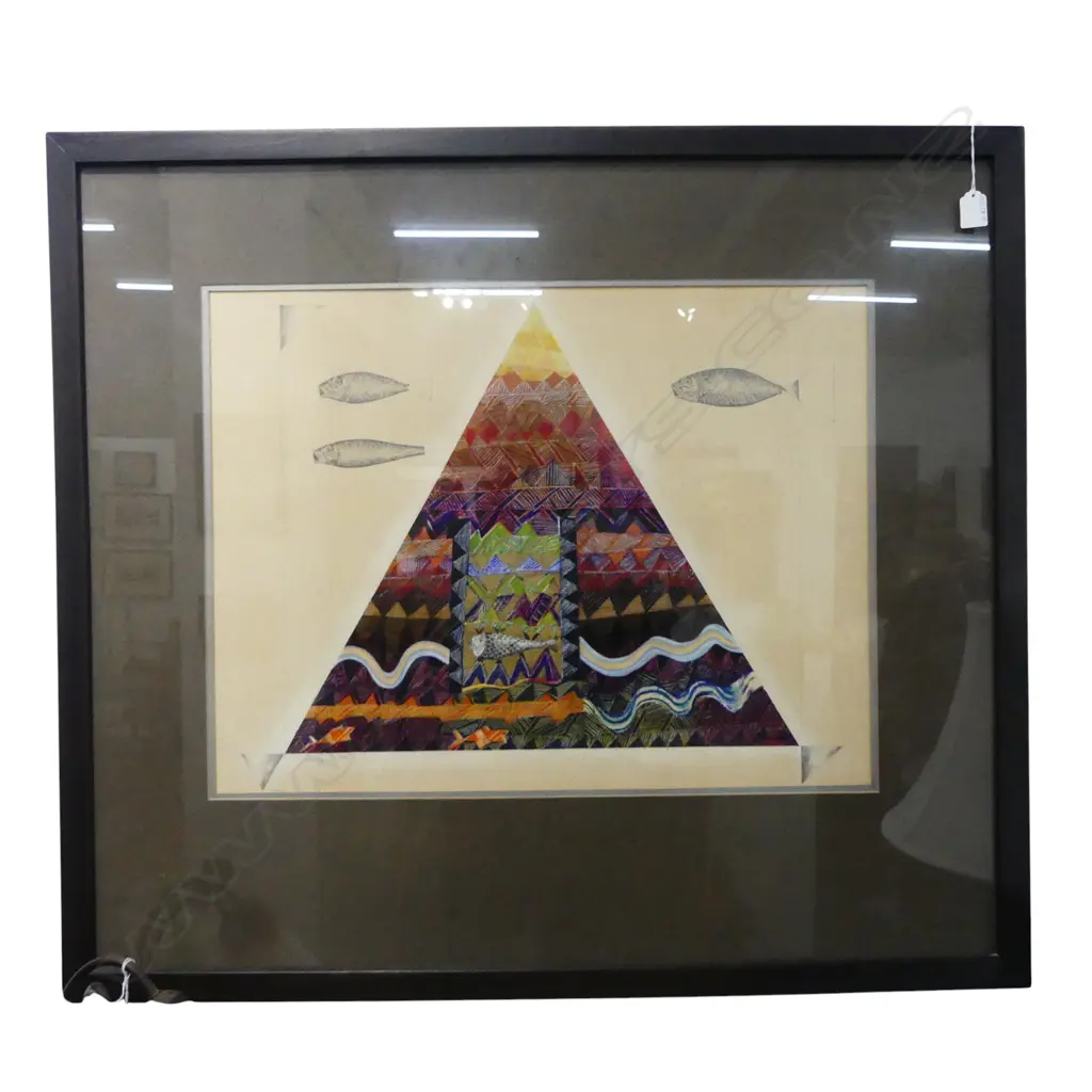 VERITY KINDLEYSIDES, CLEAN AIR DEEP WATER FISH, WORK ON PAPER, 490x690mm Image 1++