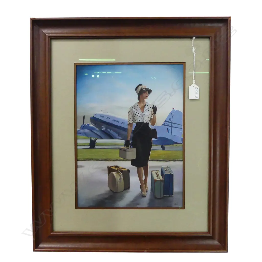 INGRID BOOT 'BETSY' GICLEE PRINT 7/50 2017 350x260mm frame w. chips Image 1++