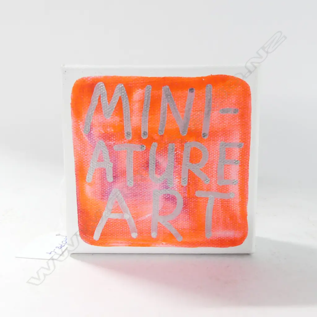 JOHN REYNOLDS, 'ACRONYMS, ETC. #4158', ACRYLIC AND PAINT MARKER, SIGNED & DATED 2021, 100x100mm Image 1++