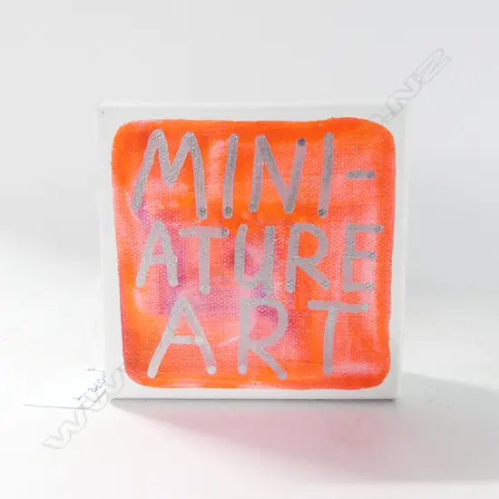 JOHN REYNOLDS, 'ACRONYMS, ETC. #4158', ACRYLIC AND PAINT MARKER, SIGNED & DATED 2021, 100x100mm