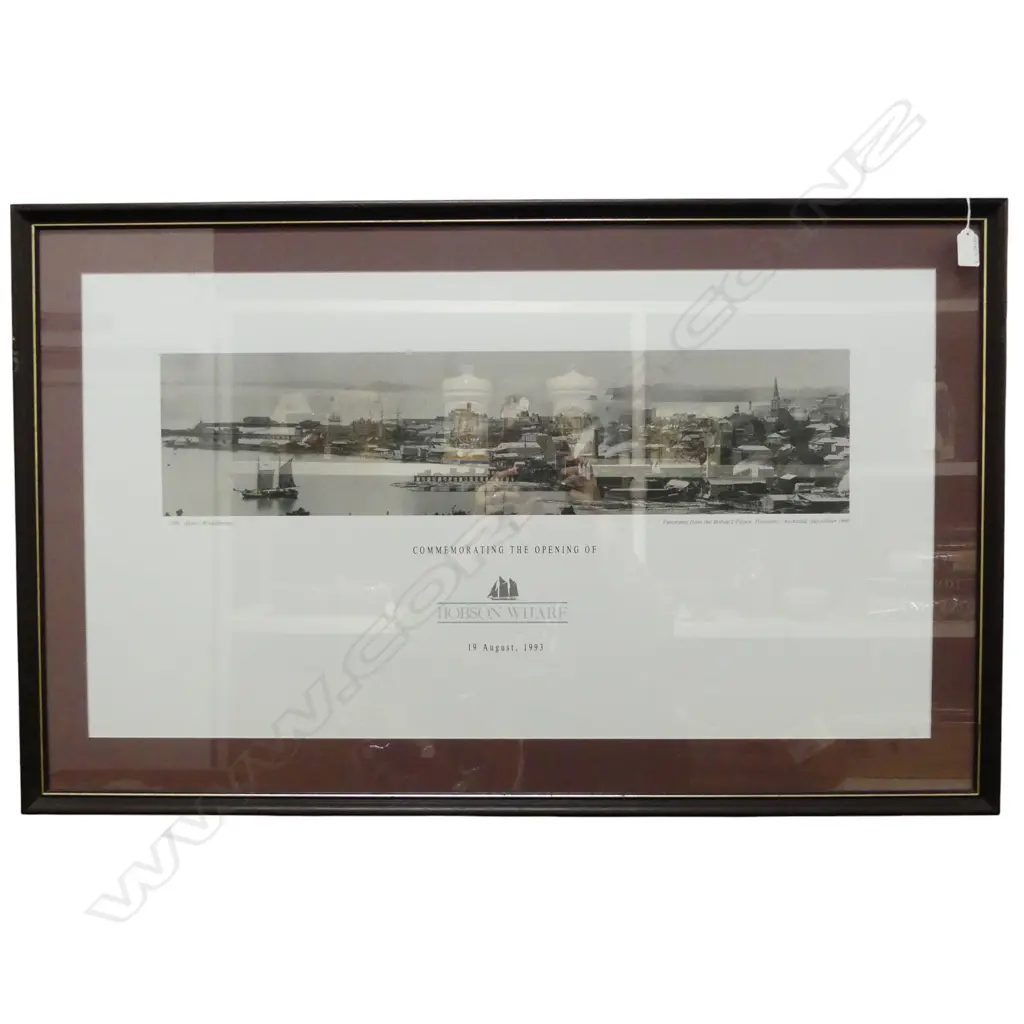 FRAMED HOBSON WHARF PANORAMA, 460x830mm Image 1++