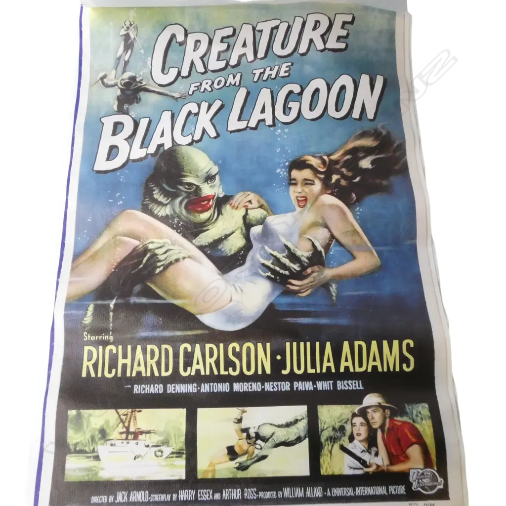5 PRINTED CANVAS MOVIE POSTERS; DRACULA ETC 915x430mm Image 1++