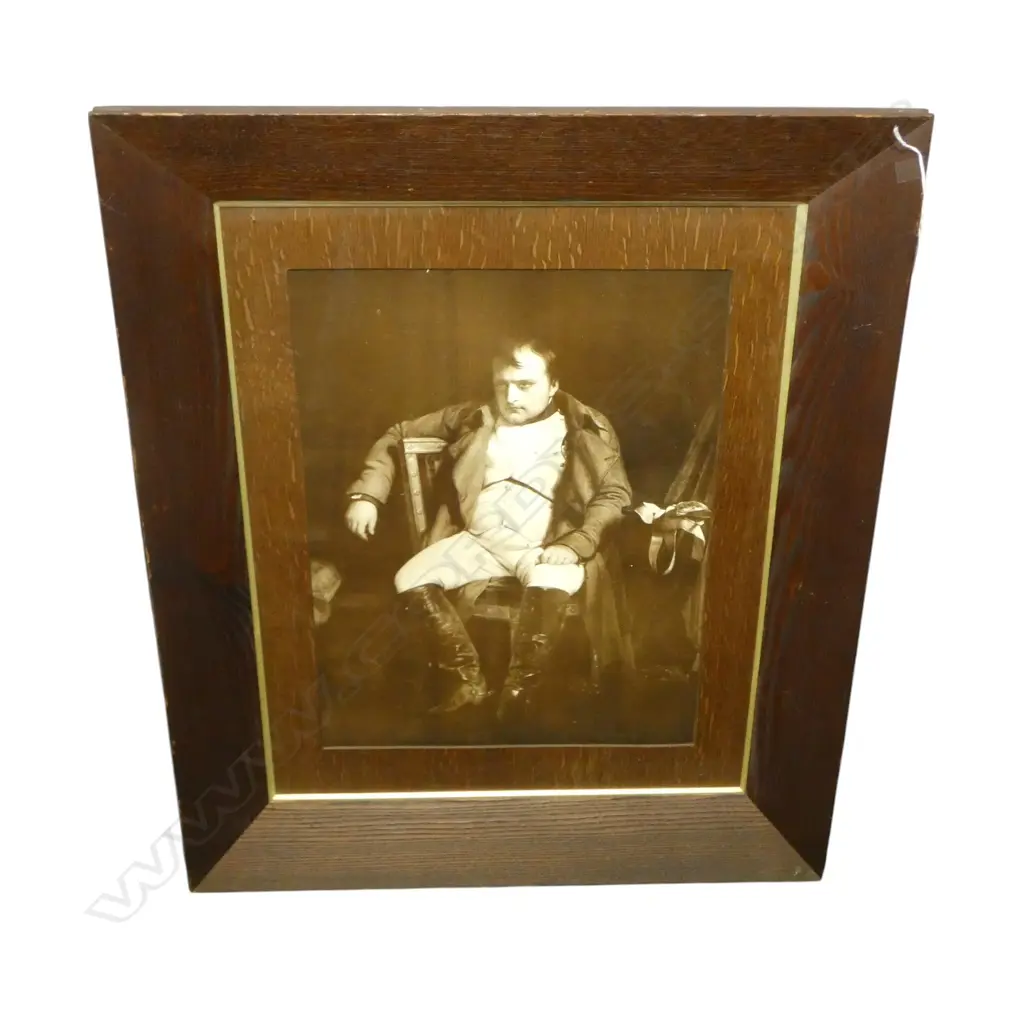 NAPOLEON PRINT IN OAK FRAME 550x415mm Image 1++