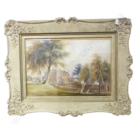 19thC W/C OF A GEORGIAN HOUSE 410x600mm