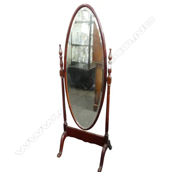 MAHOGANY CHEVAL MIRROR 1560mm