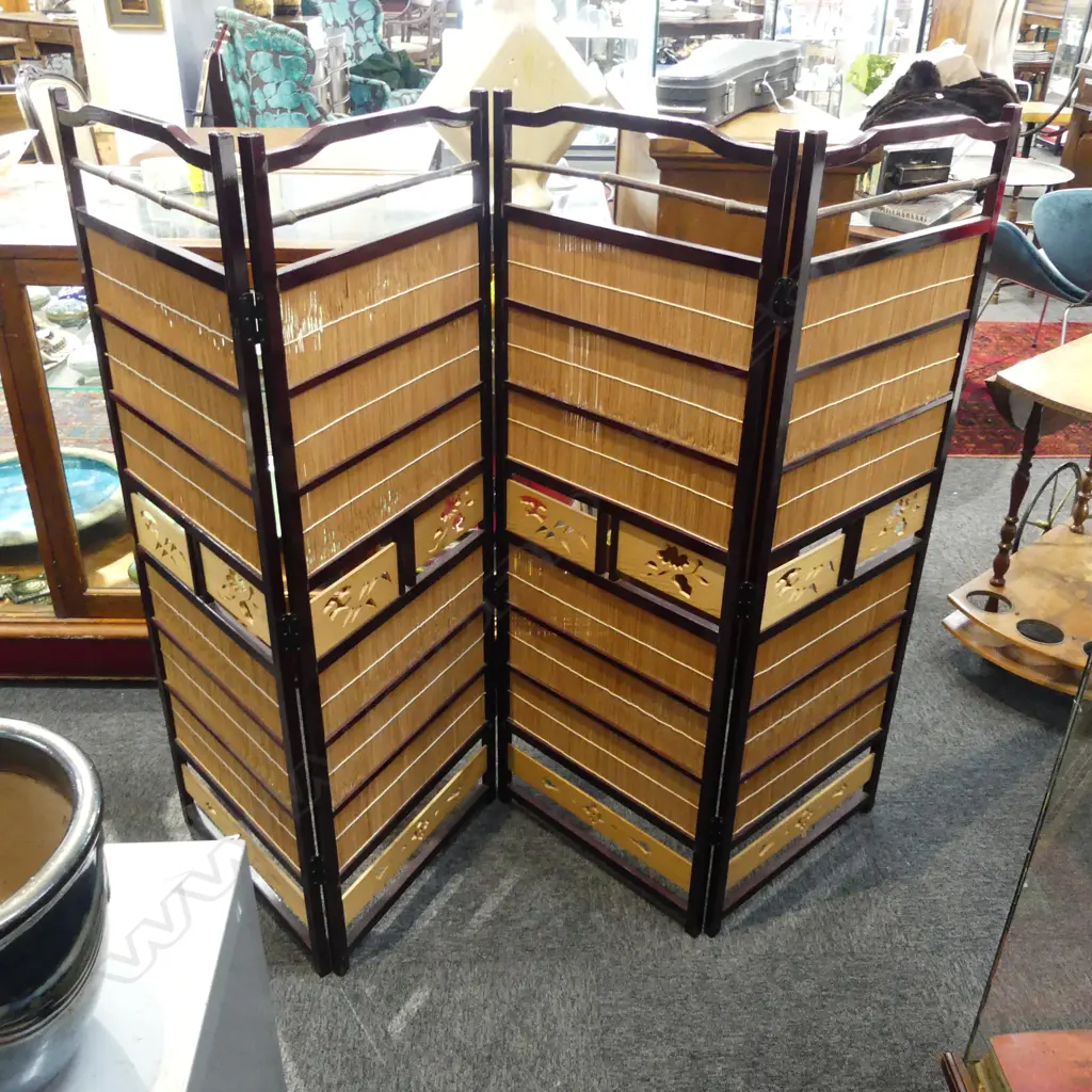 Japanese Tsuitate 4 panel room divider H.1245mm Image 1++