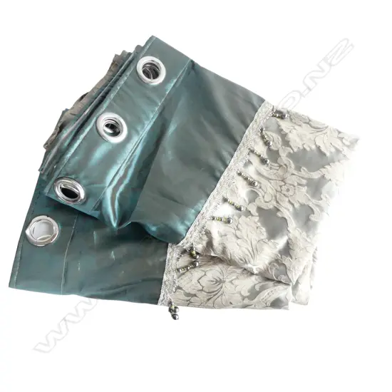 PR CURTAINS W.2760mm each, DROP 2300mm