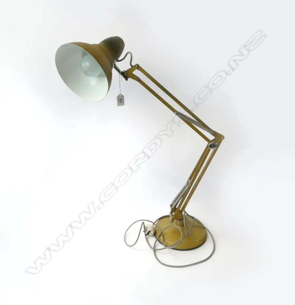 GOLD SUPERLUX ANGLE POISE LAMP Image 1++