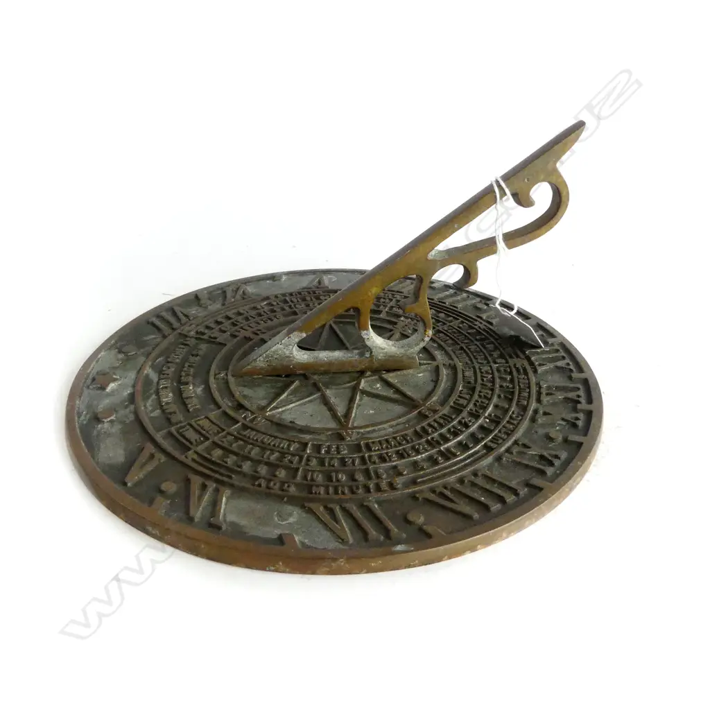 BRASS SUNDIAL 240mm dia Image 1++