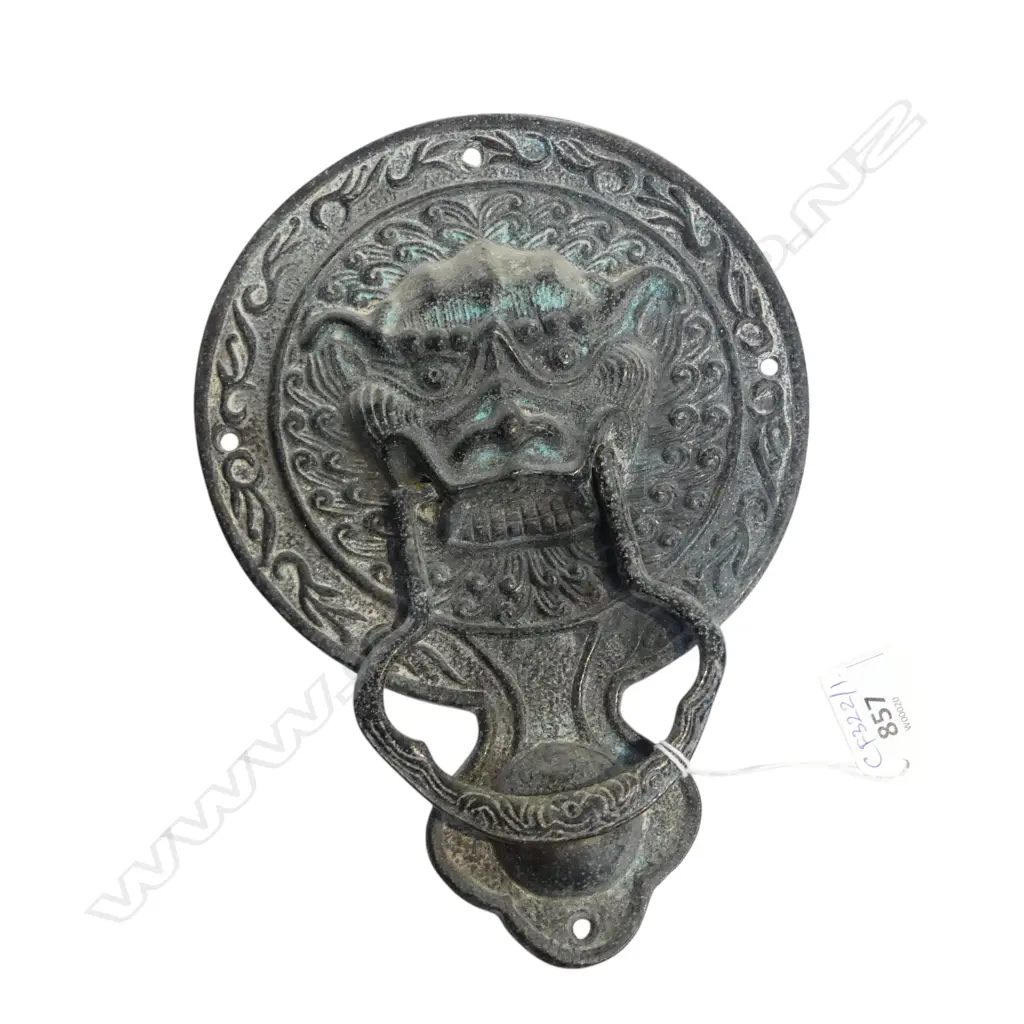 ORIENTAL BRONZE DOOR KNOCKER H.240mm Image 1++
