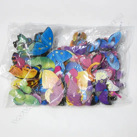 COLLECTION OF ACRYLIC WALL BUTTERFLIES