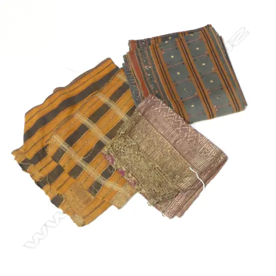 3 PCES VINTAGE INDIAN FABRIC