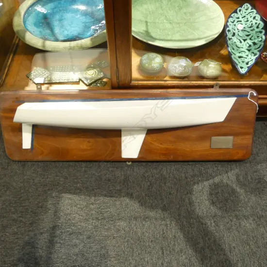 MOUNTED HALF MODEL OF THE 'ROSS' L.940mm