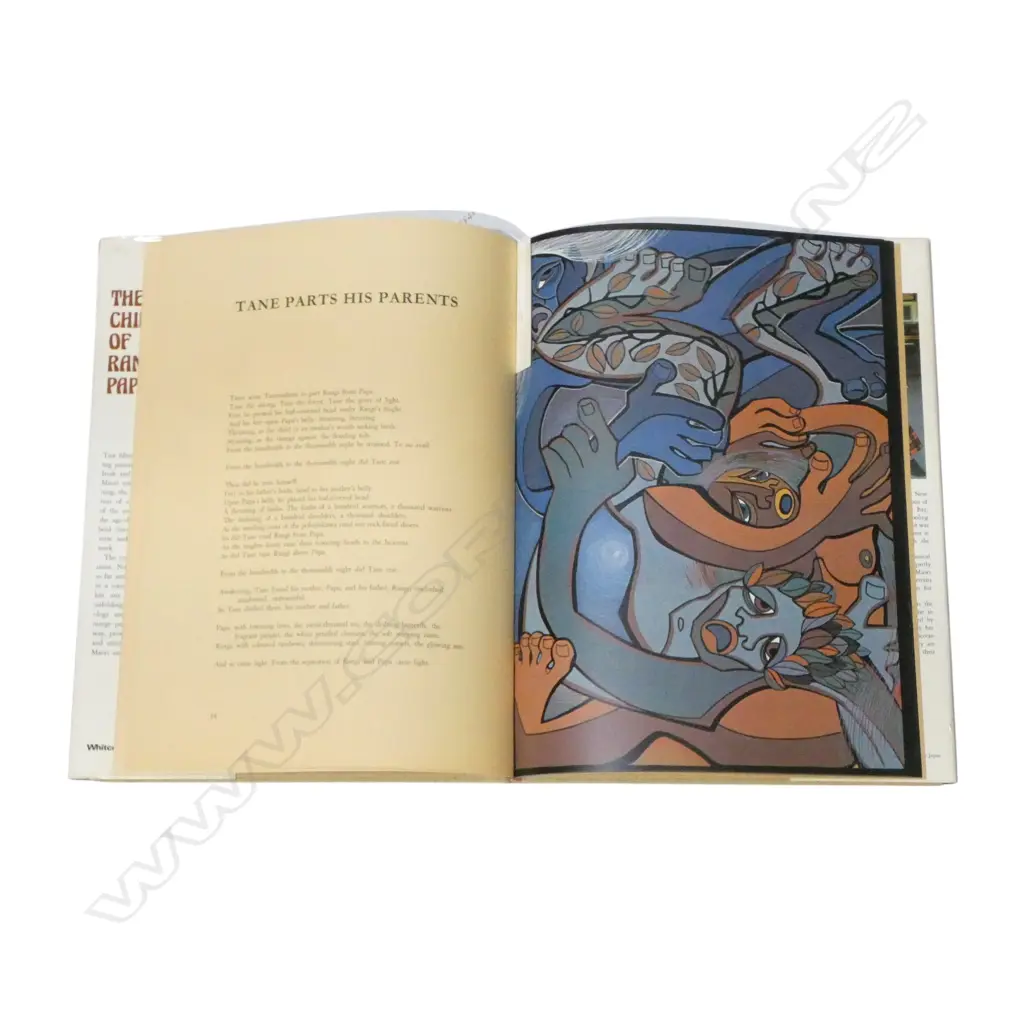 PAULINE KAHURANGI YEARBURY 'The Children of Rangi & Papa' LRG FORMAT PUB.1976 15 paintings & matching poems Image 1++
