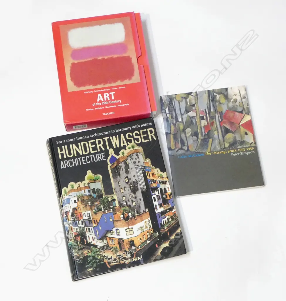 TASCHEN BOXED SET 'Art of the 20th Century', COLIN MCCAHON 'The Titirangi Years' & TASCHEN 'HUNDERTWASSER Arcitecture' Image 1++