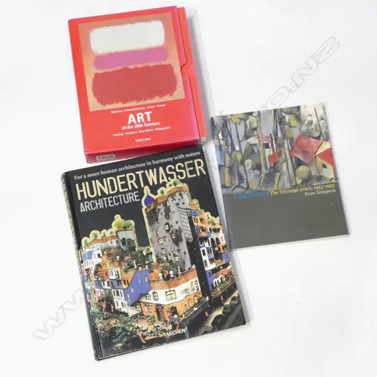 TASCHEN BOXED SET 'Art of the 20th Century', COLIN MCCAHON 'The Titirangi Years' & TASCHEN 'HUNDERTWASSER Arcitecture'