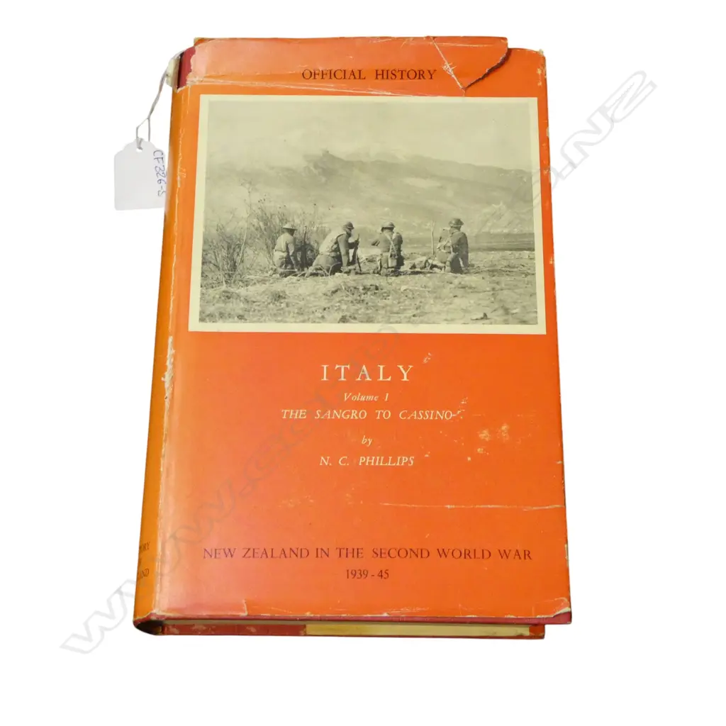 OFFICAL N.Z. HISTORY IN WW2 - ITALY VOL.1 THE SANGRO TO CASSINO by N.C. PHILLIPS Image 1++