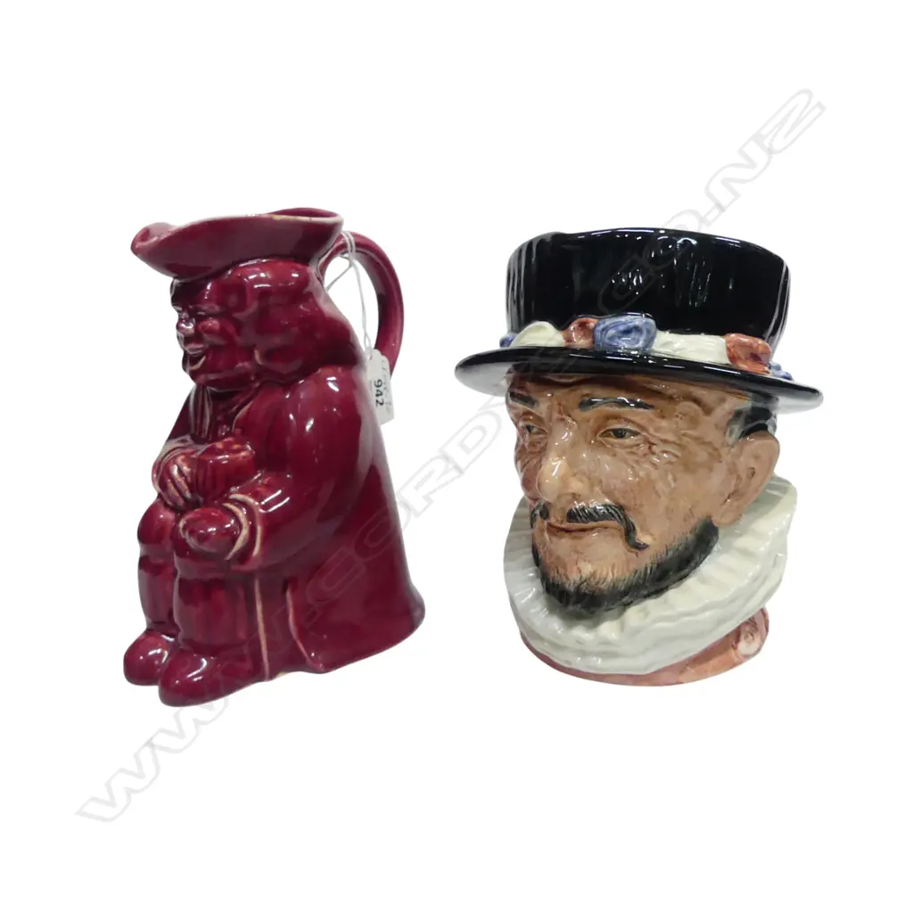 ROYAL DOULTON TOBY + PINK TRICKLE GLAZE TOBY Image 1++