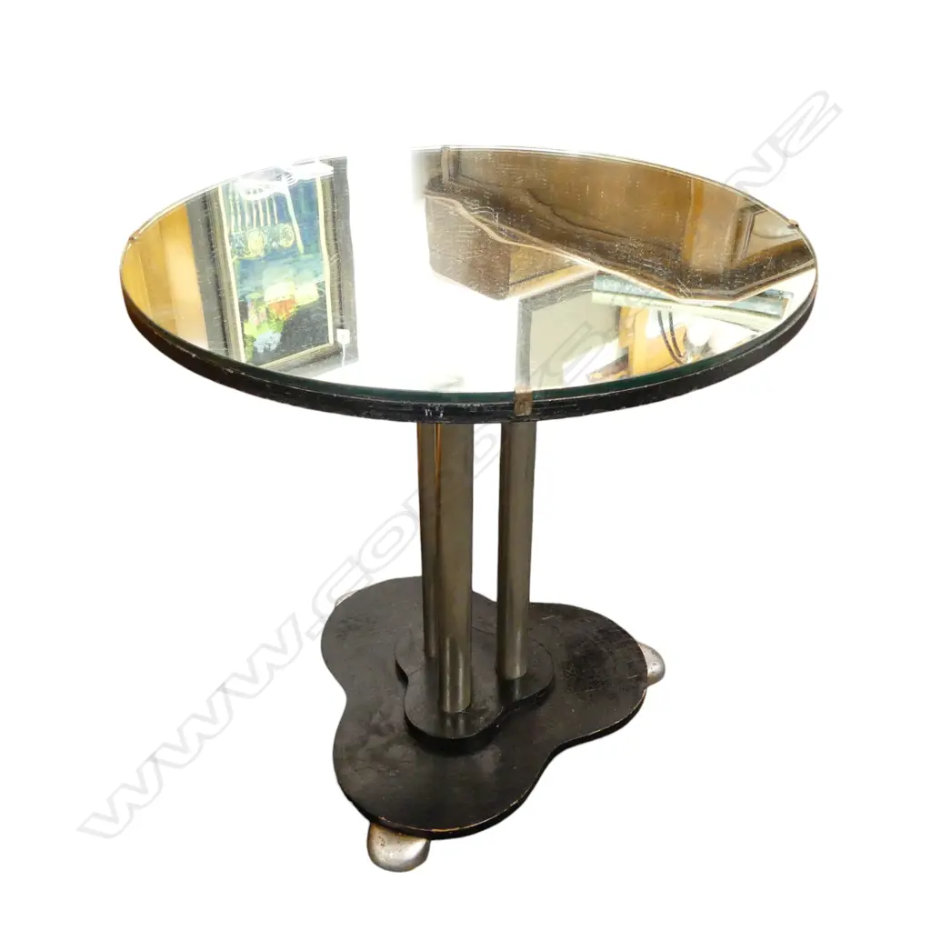 DECO MIRROR TOP SIDE TABLE H.500mm, 510mm dia Image 1++
