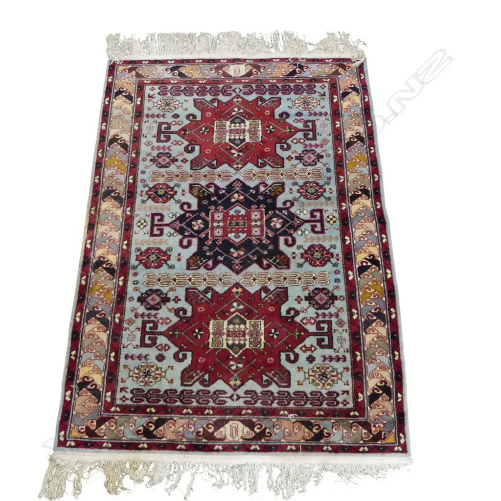 HAND KNOTTED WOOL PILE RUG 1830x1300mm Image 1++