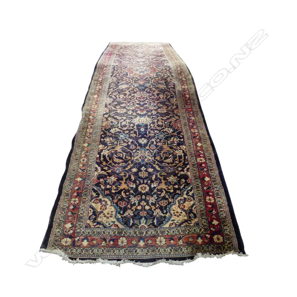 HAND KNOTTED WOOL PILE MAHAL IRANIAN YOLLUK RUNNER 5140x1190mm original tag $4,400 Image 1++