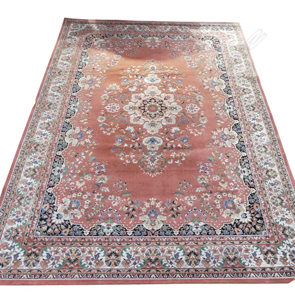 PINK MACHINE KNOTTED RUG 3400x2400mm Image 1++