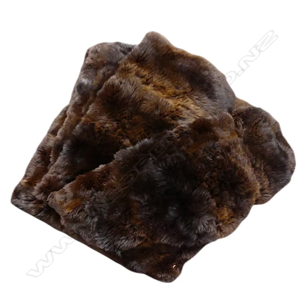 LARGE FUR THROW some damage Image 1++