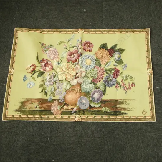 ITALIAN FLORAL UPHOLSTERED TAPESTRY 