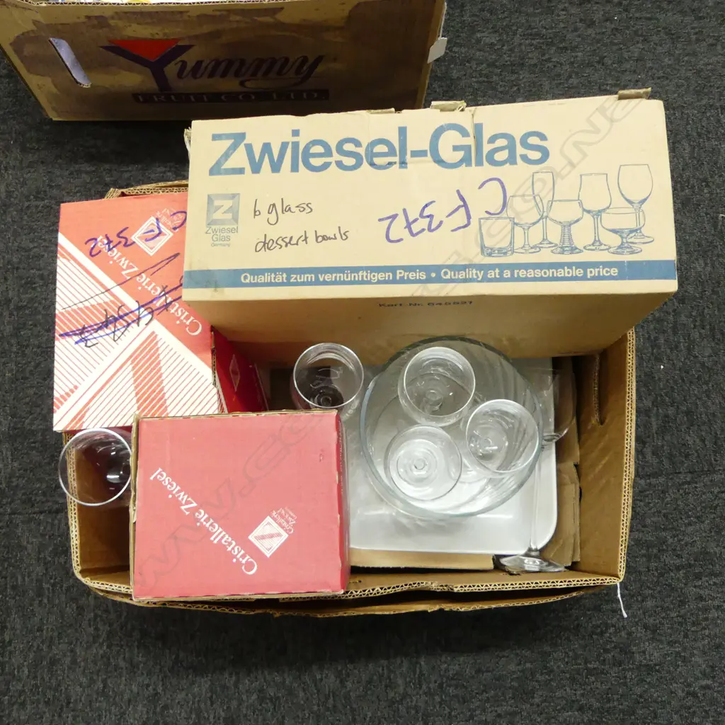 ASST. ZWIESEL GLASSES, SOME BOXED ETC Image 1++