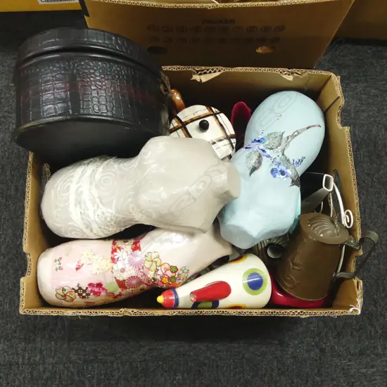 MANNEQUINS, TEAPOTS, JEWELLERY BOXES ETC