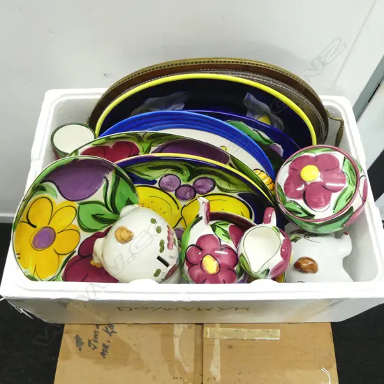 STUDIO CERAMICS; OVAL PLATTERS ETC