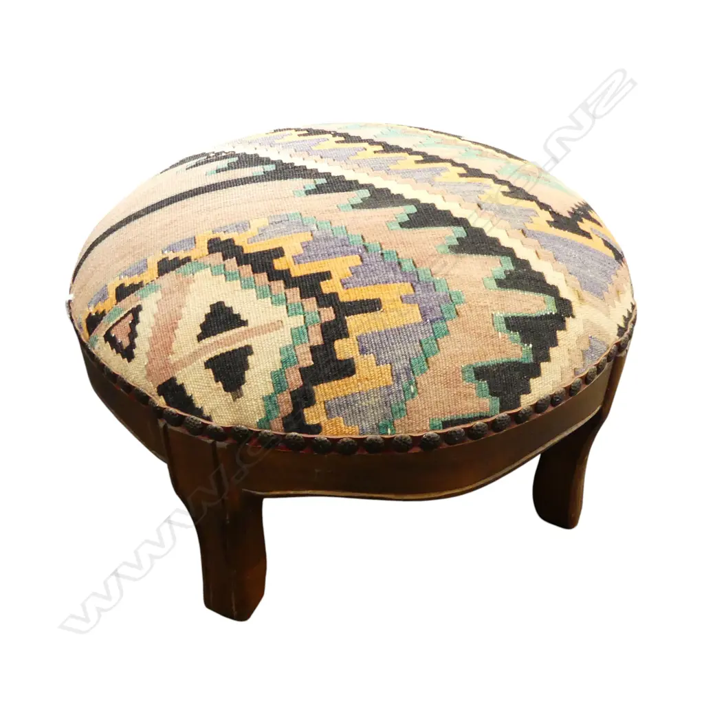 KELIM FOOTSTOOL 385mm dia Image 1++