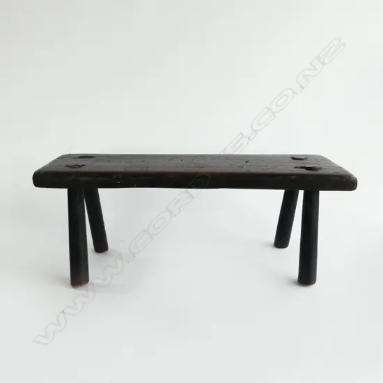 ANTIQUE OAK MILKING STOOL W.550mm