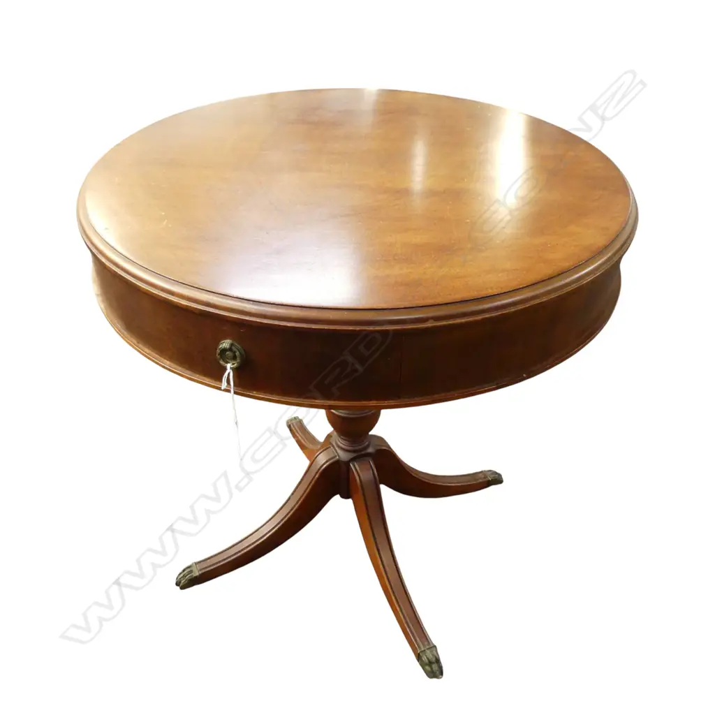 REGENCY STYLE DRUM TABLE Image 1++