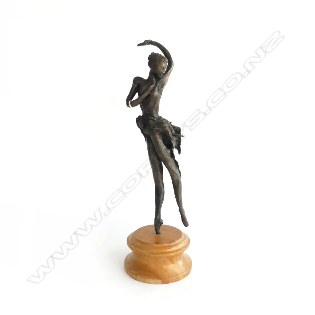 BRONZE BALLET DANCER SCULPTURE H.400mm Image 1++