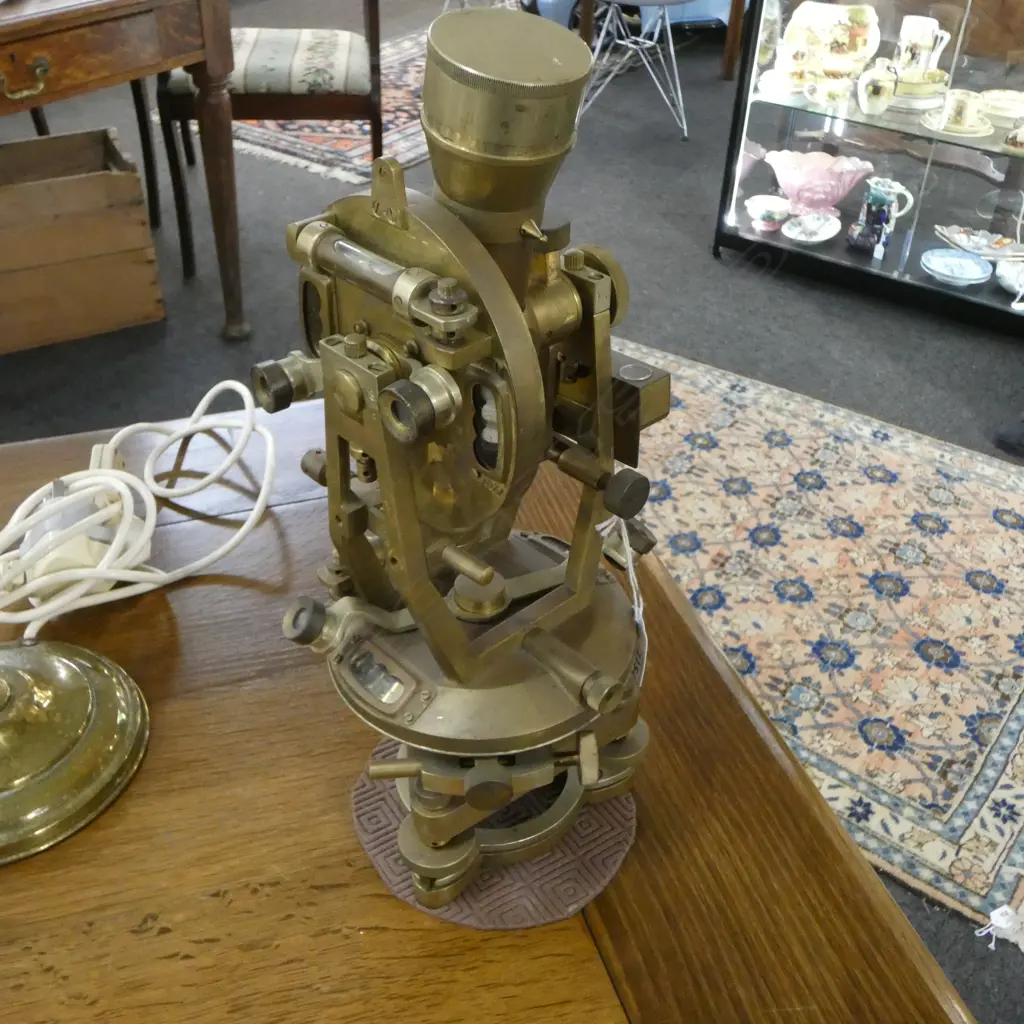 BRASS THEODOLITE H.360mm Image 1++