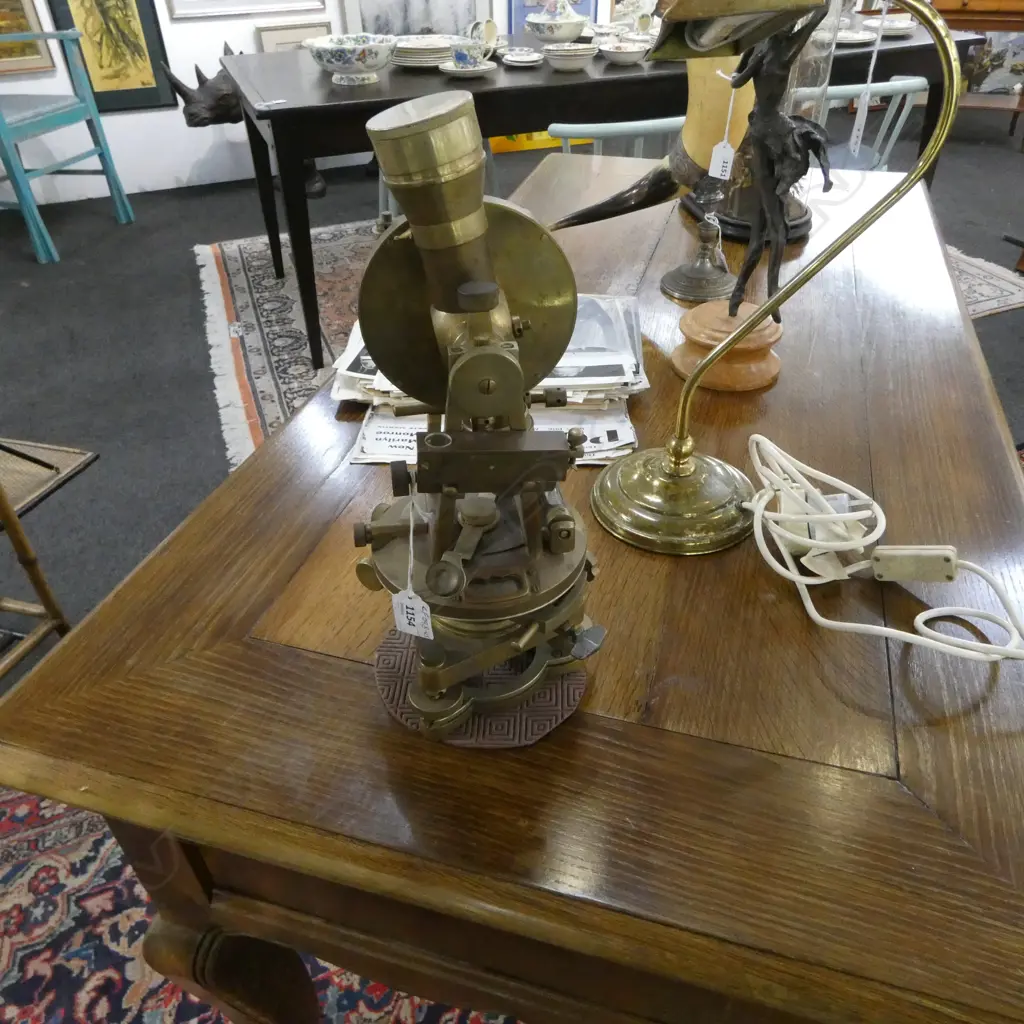 BRASS THEODOLITE H.360mm Image 1++