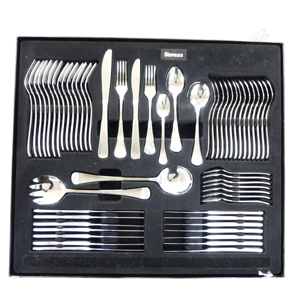 58 PIECE STEPHENS BOXED CUTLERY SET Image 1++