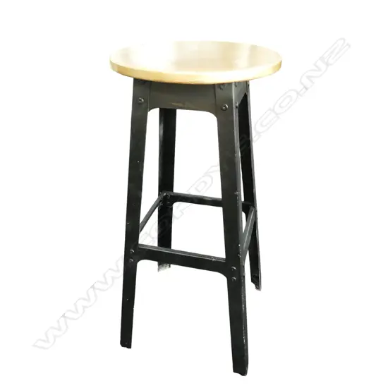 GILDED TOP MODERN STOOL H.760mm