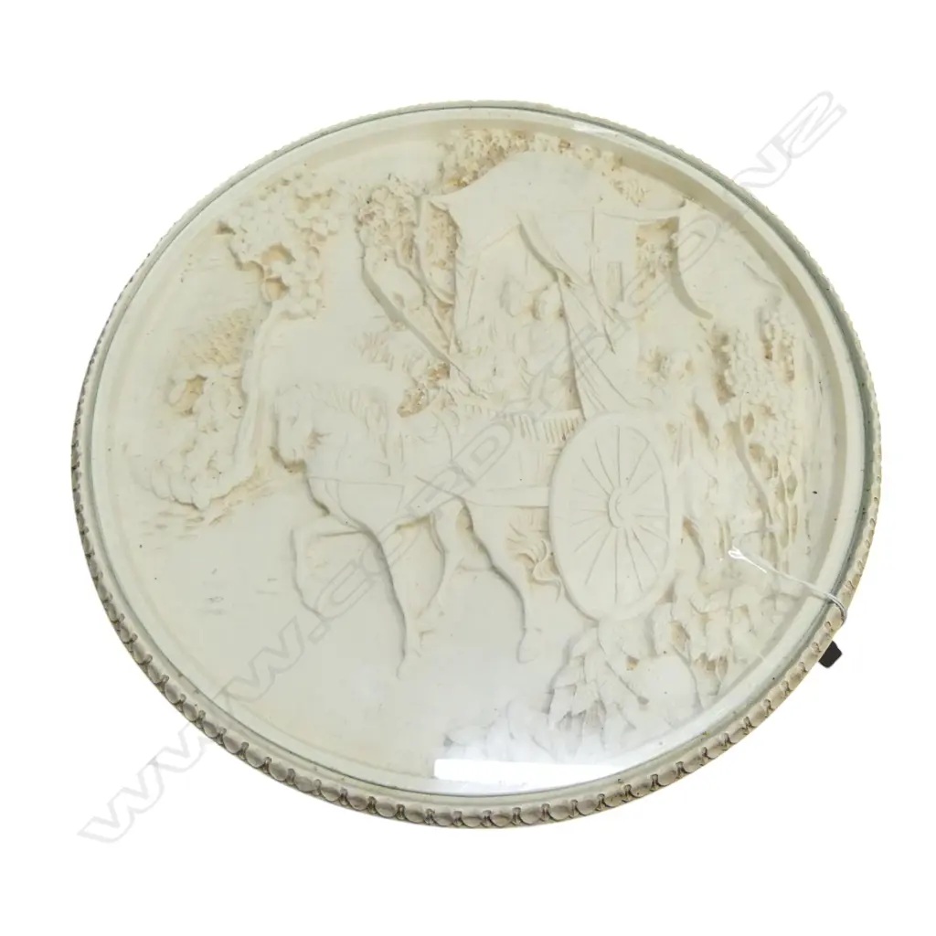 ORIENTAL RESIN TABLE H.470, BRASS TABLE TOP Dia.500mm Image 1++